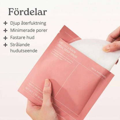 4× bio-kollagen fuktgivande masker