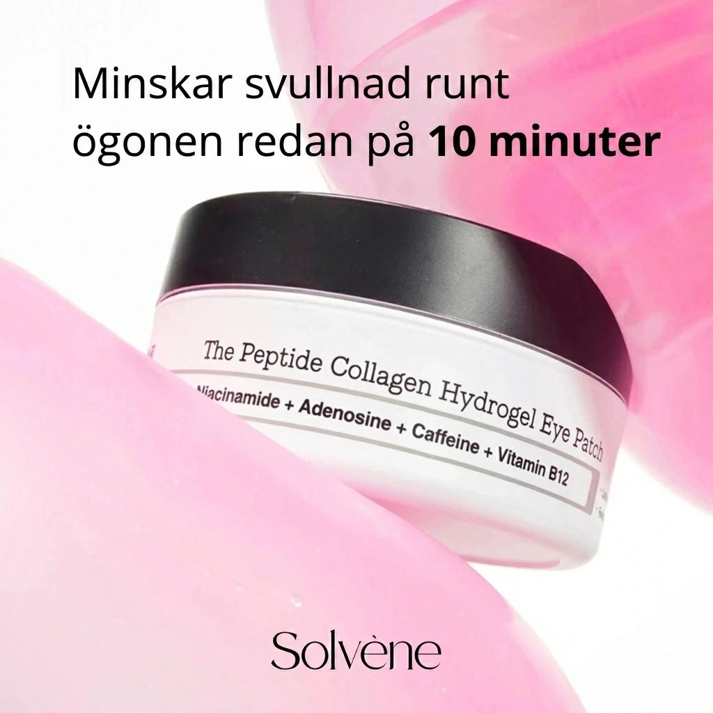 Peptid- och kollagenbaserade hydrogelögonplåster