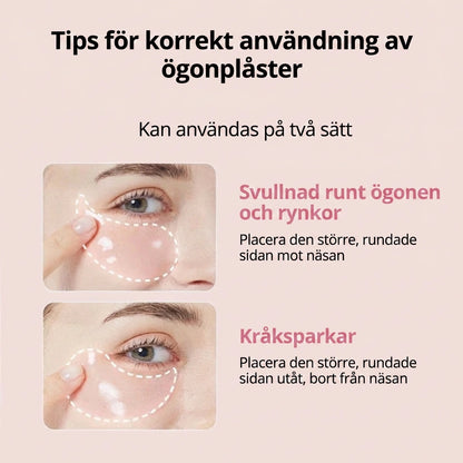 Peptid- och kollagenbaserade hydrogelögonplåster
